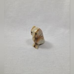 Owl Quartz Marble small Figurine Sculpture Figurine